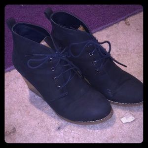 Nautica blue Wedge booties